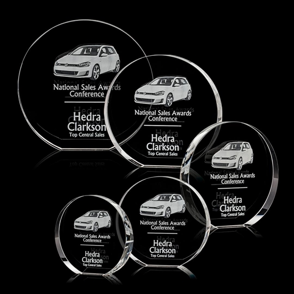 A beautifully rounded optical crystal award.... from ASI 84592 St Regis Group / St Regis