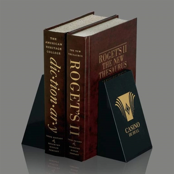 Black genuine marble book ends, 4" x 6" in a set... from ASI 84592 St Regis Group