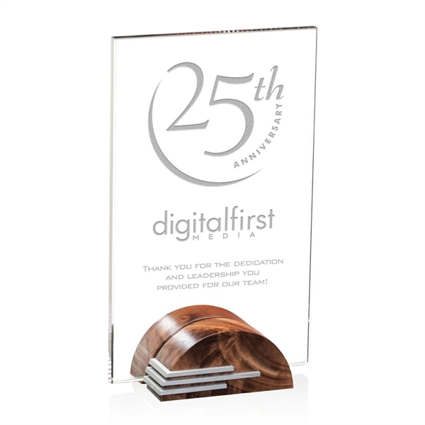 Calypso Award - Starfire/Walnut/Aluminum 10 1/2"... from ASI 84592 St Regis Group / St Regis