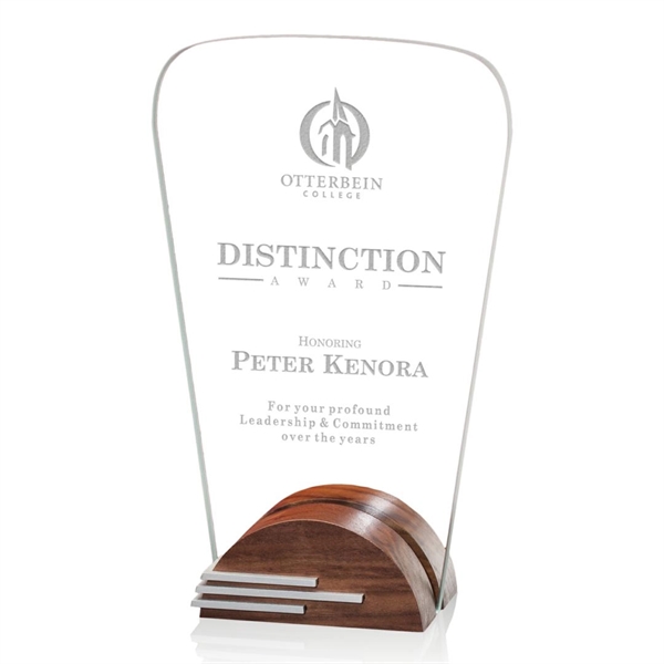 Calder Award - Starfire/Walnut/Aluminum 10"... from ASI 84592 St Regis Group / St Regis