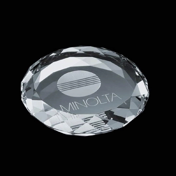 Optical crystal round paperweight.... from ASI 84592 St Regis Group / St Regis