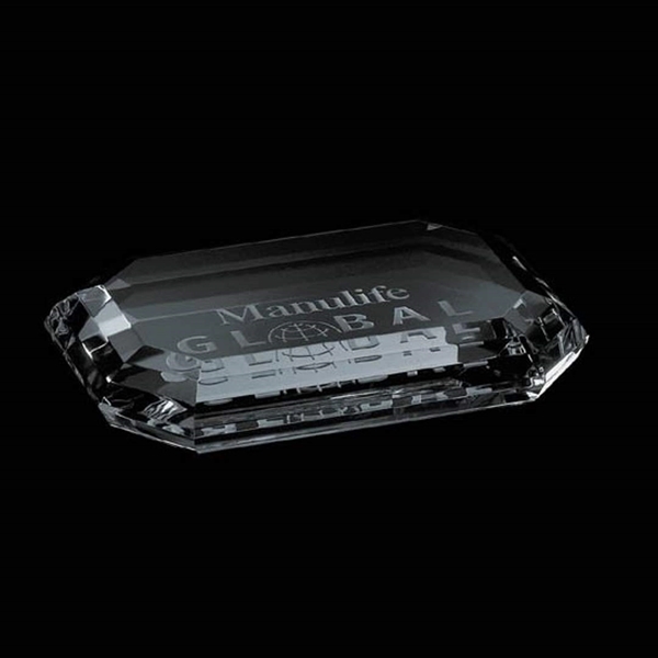 Optical crystal rectangle paperweight.... from ASI 84592 St Regis Group / St Regis