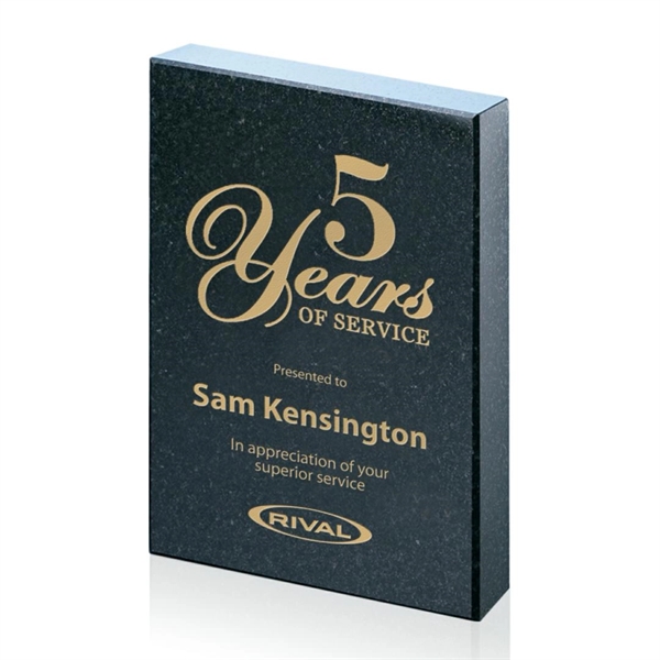 One of a series of 3" X 4" black granite service... from ASI 84592 St Regis Group / Prestige Glass