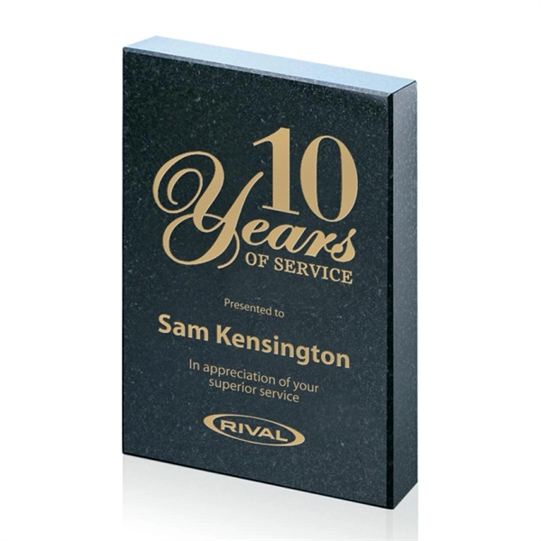 One of a series of 3" X 4" black granite service... from ASI 84592 St Regis Group / Prestige Glass