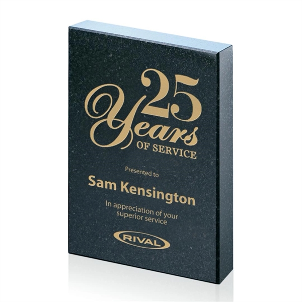 One of a series of 3" X 4" black granite service... from ASI 84592 St Regis Group / Prestige Glass