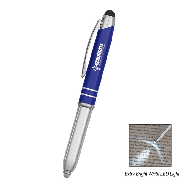 Ballpoint Stylus Pen with Light, push down on bulb to activate... from ASI 61125 Hit Promotional Products / Hit®