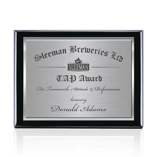 Beautiful Black Finish Plaque double plated with high polished and satin... from ASI 84592 St Regis Group / St Regis