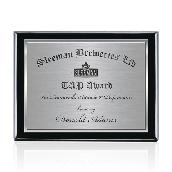 Beautiful Black Finish Plaque double plated with high polished and satin... from ASI 84592 St Regis Group / St Regis