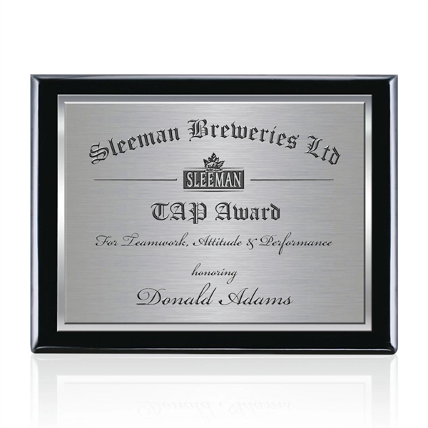 Beautiful Black Finish Plaque double plated with high polished and satin... from ASI 84592 St Regis Group / St Regis