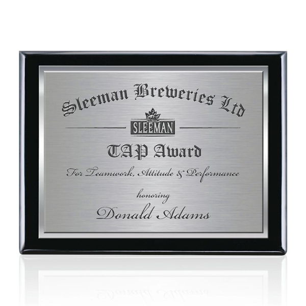 Beautiful Black Finish Plaque double plated with high polished and satin... from ASI 84592 St Regis Group / St Regis