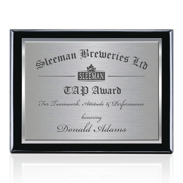 Beautiful Black Finish Plaque double plated with high polished and satin... from ASI 84592 St Regis Group / St Regis