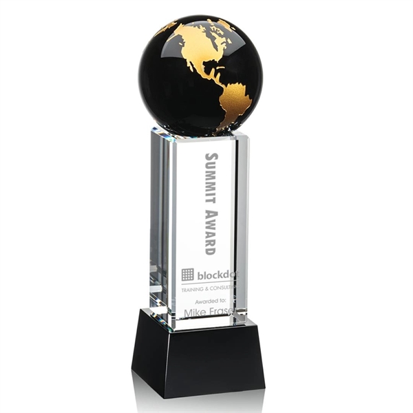 The Luz Globe award features a Black Optical Crystal globe perched... from ASI 84592 St Regis Group / St Regis