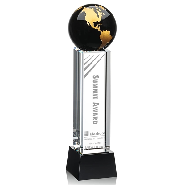 The Luz Globe award features a Black Optical Crystal globe perched... from ASI 84592 St Regis Group / St Regis