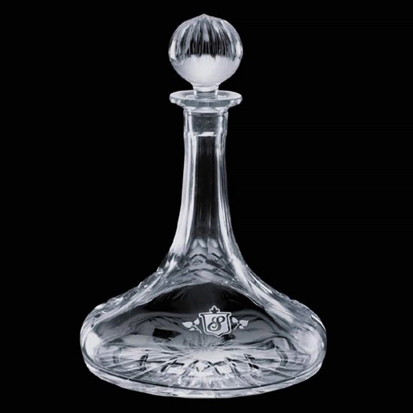 Crystal 32 oz. ship's decanter with an engraving area.... from ASI 84592 St Regis Group