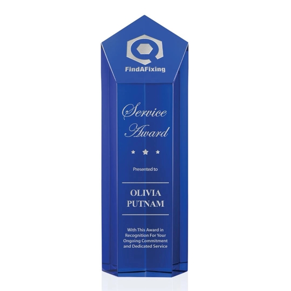 The Jolanda Award is a solid Optical Crystal pentagon tower with... from ASI 84592 St Regis Group / St Regis