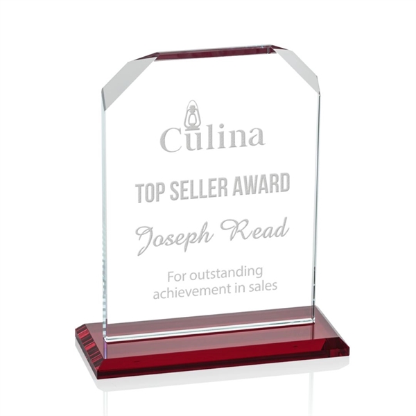 Our extraordinary beveled Starfire Waterford award is combined with ruby optical... from ASI 84592 St Regis Group / St Regis