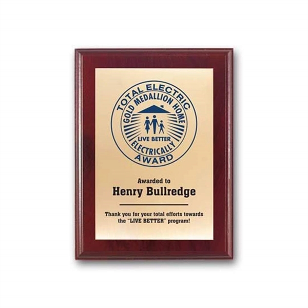 Screenprint your artwork in vibrant color on a brass plate mounted... from ASI 84592 St Regis Group / R S Owens & Co Inc