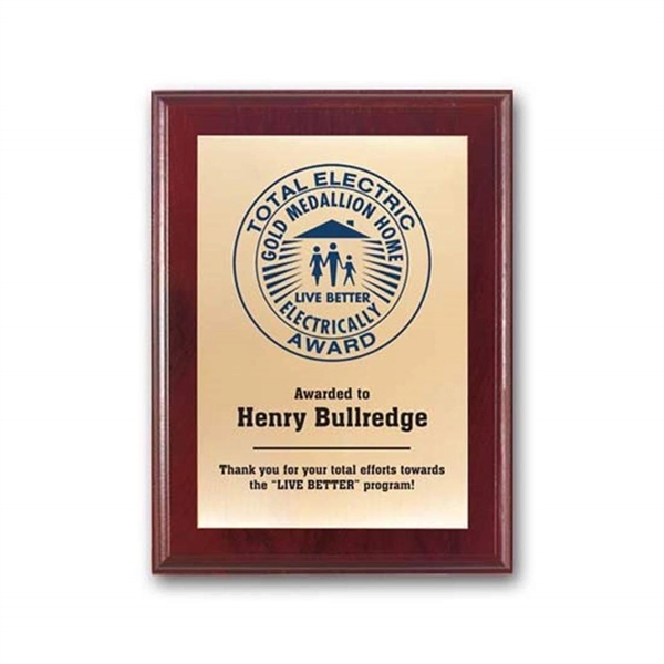 Screenprint your artwork in vibrant color on a brass plate mounted... from ASI 84592 St Regis Group / R S Owens & Co Inc