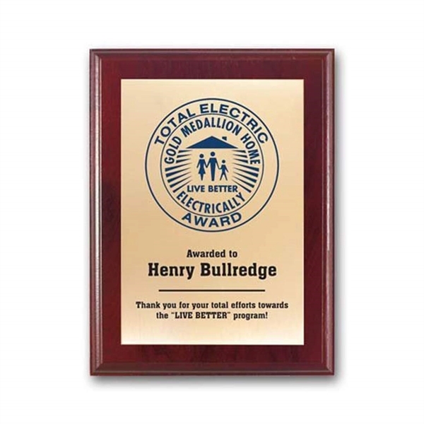 Screenprint your artwork in vibrant color on a brass plate mounted... from ASI 84592 St Regis Group / R S Owens & Co Inc