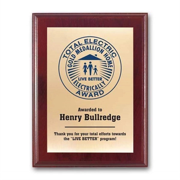 Screenprint your artwork in vibrant color on a brass plate mounted... from ASI 84592 St Regis Group / R S Owens & Co Inc