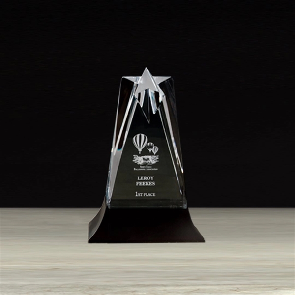 Acrylic star tower award with stonecast base.... from ASI 84592 St Regis Group / R S Owens & Co Inc