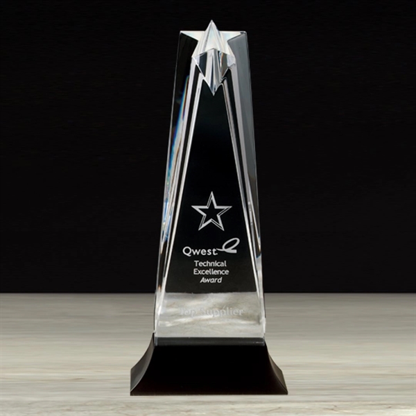Acrylic star tower award with stonecast base.... from ASI 84592 St Regis Group / R S Owens & Co Inc