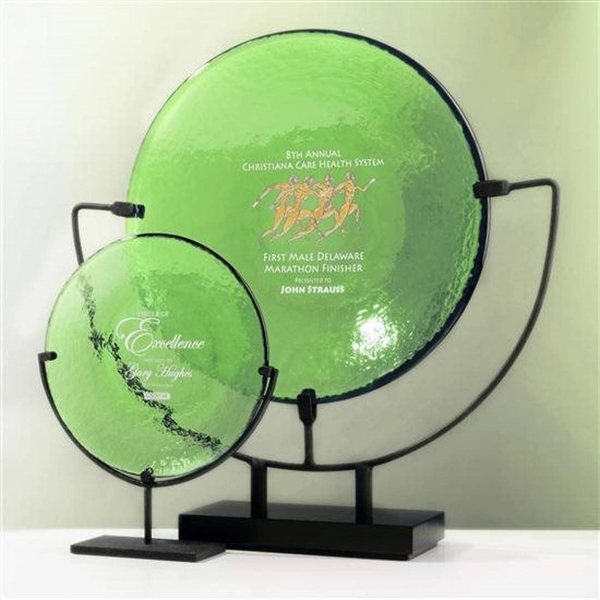 Recycled glass plate award.... from ASI 84592 St Regis Group / R S Owens & Co Inc