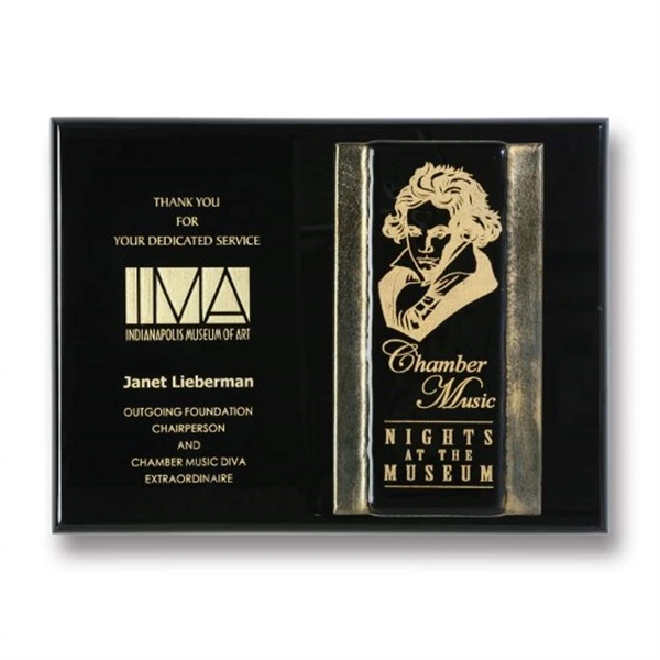 EBONY FUSIOIN PLAQUE, IMPR... from ASI 84592 St Regis Group / R S Owens & Co Inc