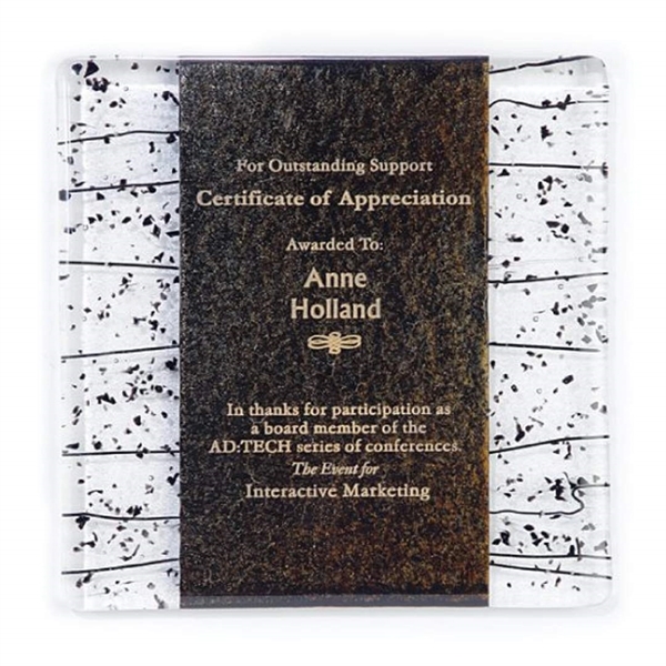 Art glass plaque.... from ASI 84592 St Regis Group / R S Owens & Co Inc