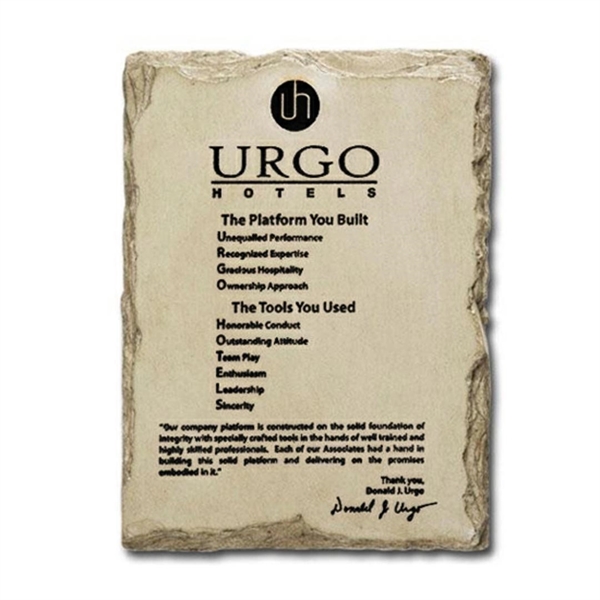 Achievement award in Stonecast™; Made in USA.... from ASI 84592 St Regis Group / R S Owens & Co Inc