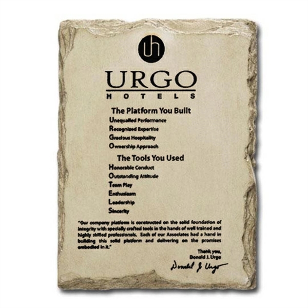 Achievement award in Stonecast™; Made in USA.... from ASI 84592 St Regis Group / R S Owens & Co Inc