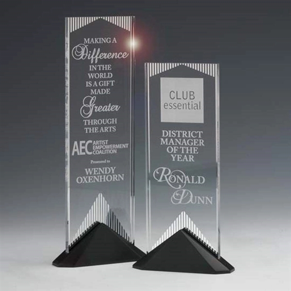 Mirror acrylic award with Stonecast™ base... from ASI 84592 St Regis Group / R S Owens & Co Inc