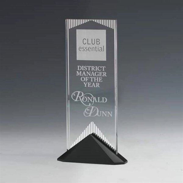 Mirror acrylic award with Stonecast™ base... from ASI 84592 St Regis Group / R S Owens & Co Inc