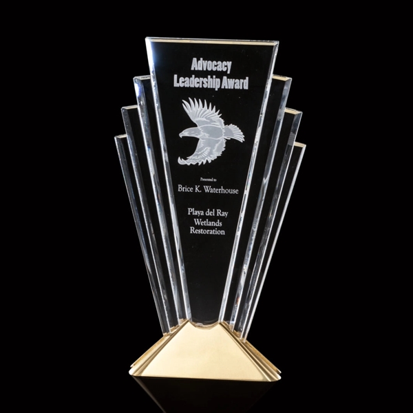 The Valiant award is formed from seven beveled spears of optical... from ASI 84592 St Regis Group / R S Owens & Co Inc