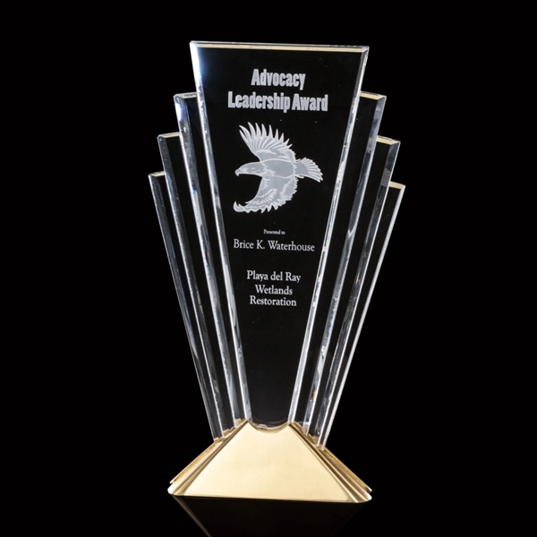 The Valiant award is formed from seven beveled spears of optical... from ASI 84592 St Regis Group / R S Owens & Co Inc