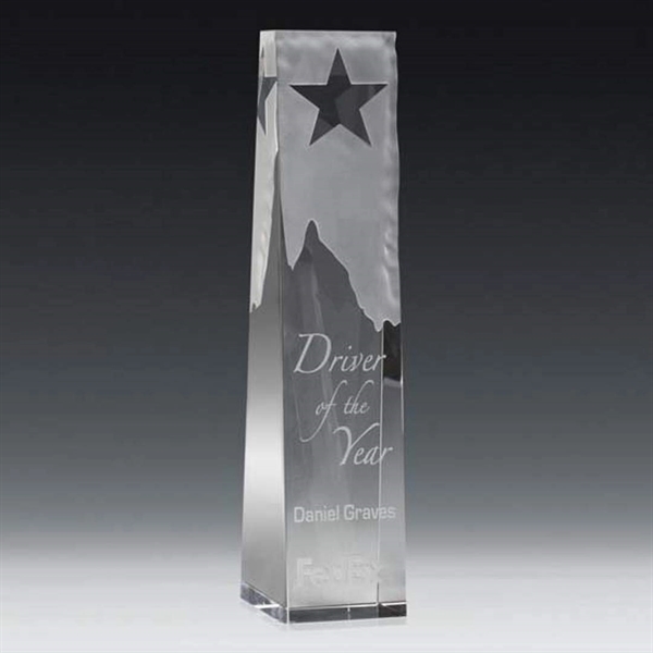 Optical crystal award with star design.... from ASI 84592 St Regis Group / R S Owens & Co Inc