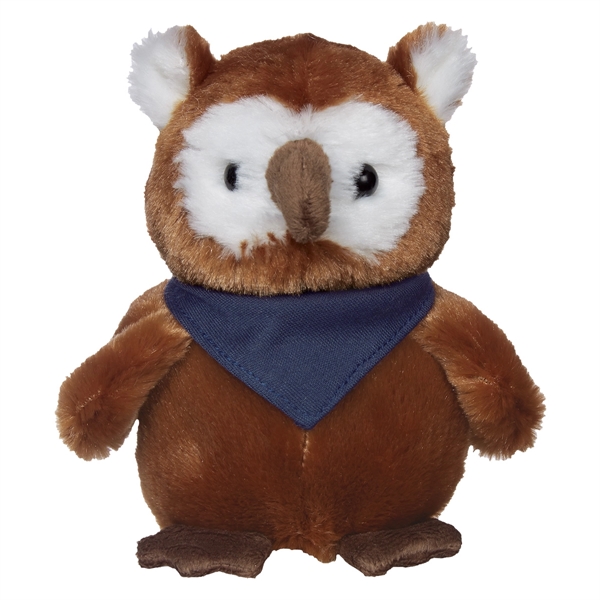 6" owl stuffed animal with 14 color options for its shirt... from ASI 61125 Hit Promotional Products / Hit®