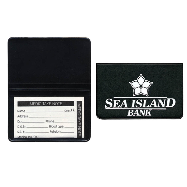 Fold over card case with insert card. Available in standard vinyl... from ASI 83770 Royal Industries / The Royal Line