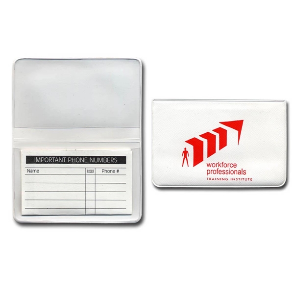 Fold over card case with insert card. Available in standard vinyl... from ASI 83770 Royal Industries / The Royal Line