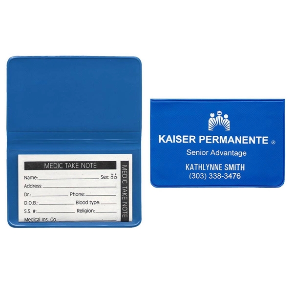 Fold over card case with insert card. Available in standard vinyl... from ASI 83770 Royal Industries / The Royal Line
