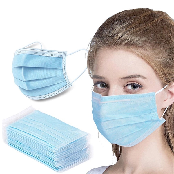 Three-ply non-woven disposable face masks, without imprint option.... from ASI 37218 Athena Promo (tm)