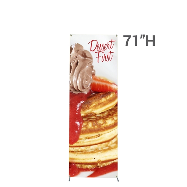 Carbon fiber X-style banner stand.... from ASI 30442 Above & Beyond Advertising Products