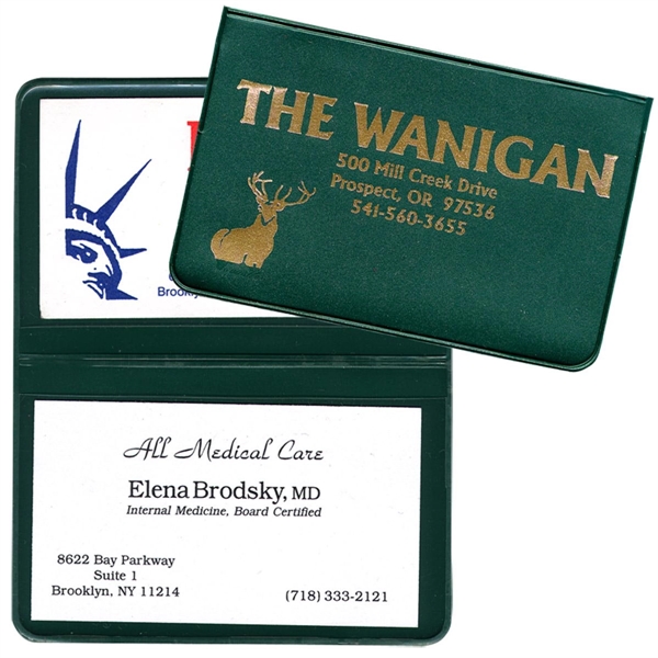 Card Case with 2 clear pockets... from ASI 83770 Royal Industries / The Royal Line