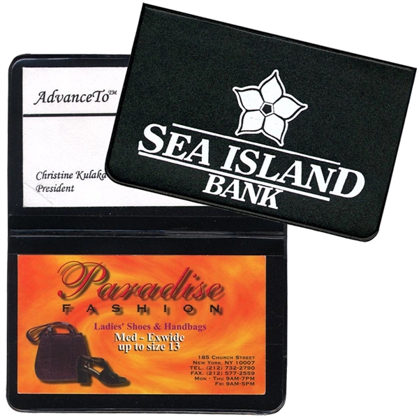 Card Case with 2 clear pockets... from ASI 83770 Royal Industries / The Royal Line