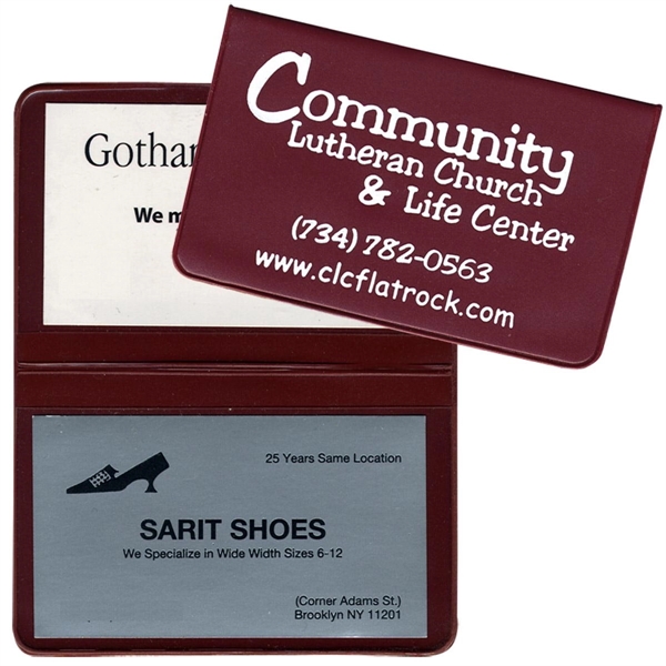 Card Case with 2 clear pockets... from ASI 83770 Royal Industries / The Royal Line