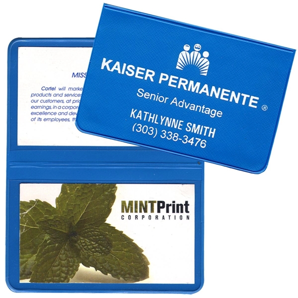 Card Case with 2 clear pockets... from ASI 83770 Royal Industries / The Royal Line