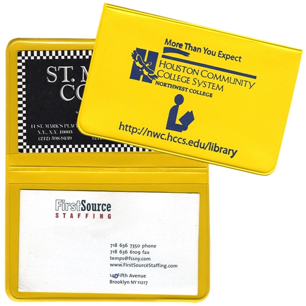 Card Case with 2 clear pockets... from ASI 83770 Royal Industries / The Royal Line