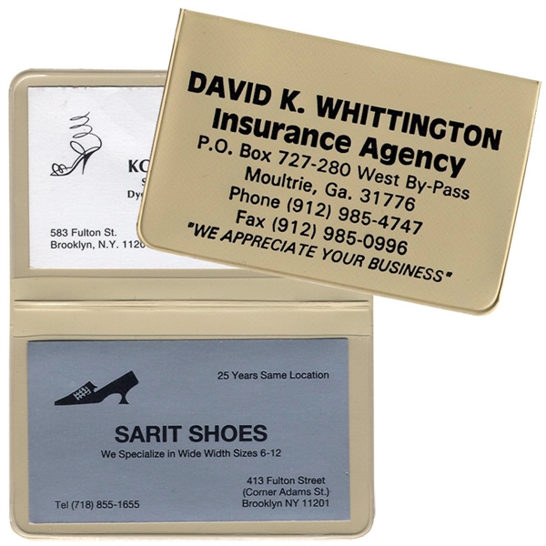 Card Case with 2 clear pockets... from ASI 83770 Royal Industries / The Royal Line