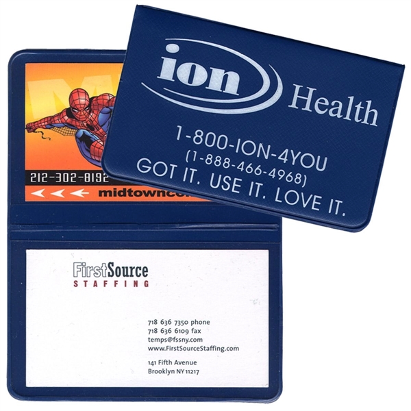 Card Case with 2 clear pockets... from ASI 83770 Royal Industries / The Royal Line