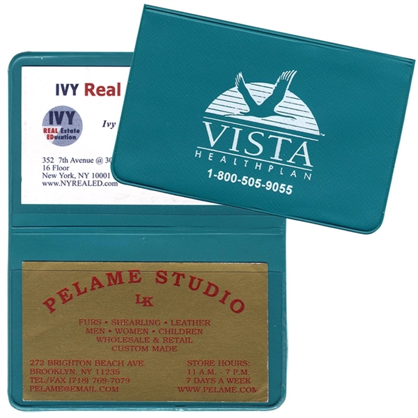 Card Case with 2 clear pockets... from ASI 83770 Royal Industries / The Royal Line